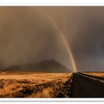 Rainbow, Open Road, Arnarstapi, Iceland