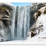 Skogafoss, Iceland, in winter