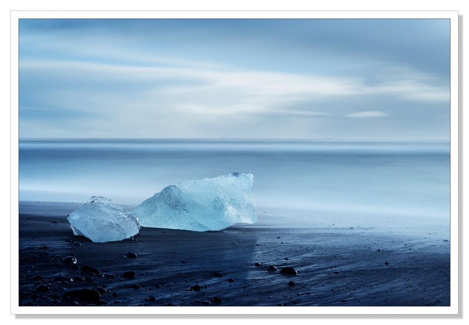 Ice on the beach at Jokulsarlon by Adrian Theze