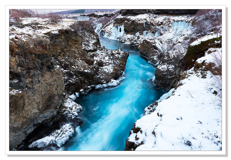 Between Barnafoss and Hraunfossar
